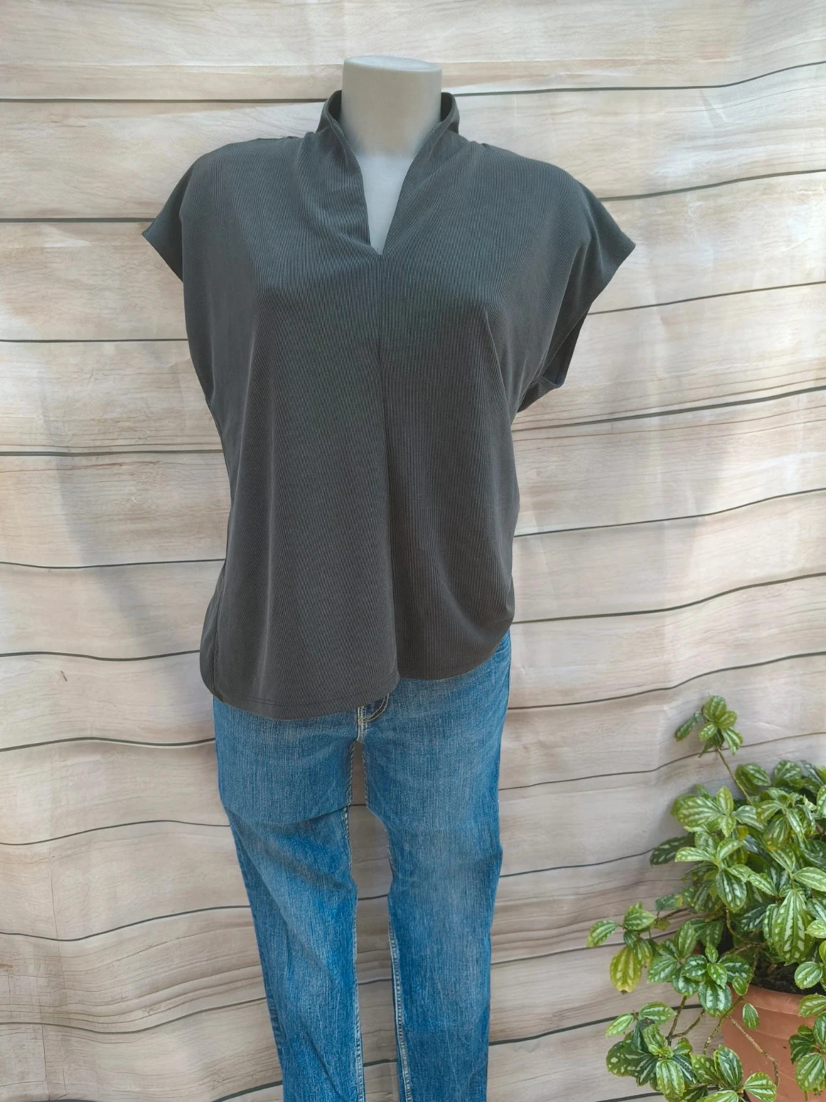 Blusa plisada negra Trucco - Talla L 💜